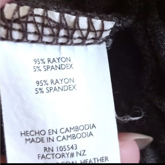 DAISY FUENTES GRAY/CHARCOAL DRESS SZ.L EUC - Picture 4 of 4